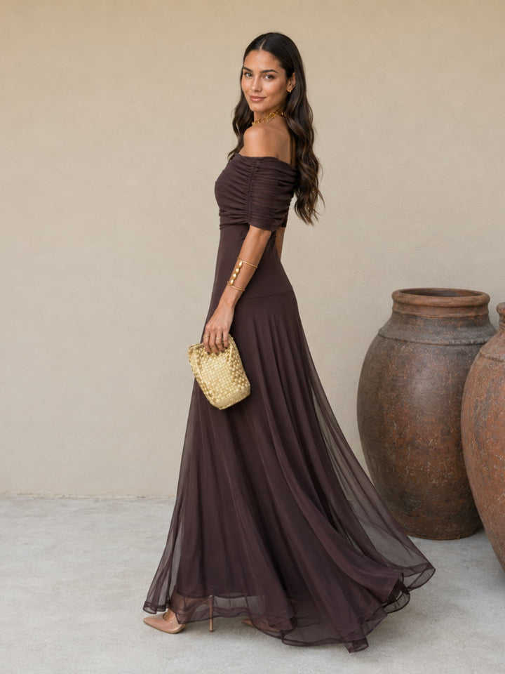 Marlene - Toledo Kleid in warmem Braun
