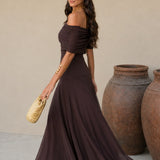 Marlene - Toledo Kleid in warmem Braun
