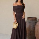 Marlene - Toledo Kleid in warmem Braun