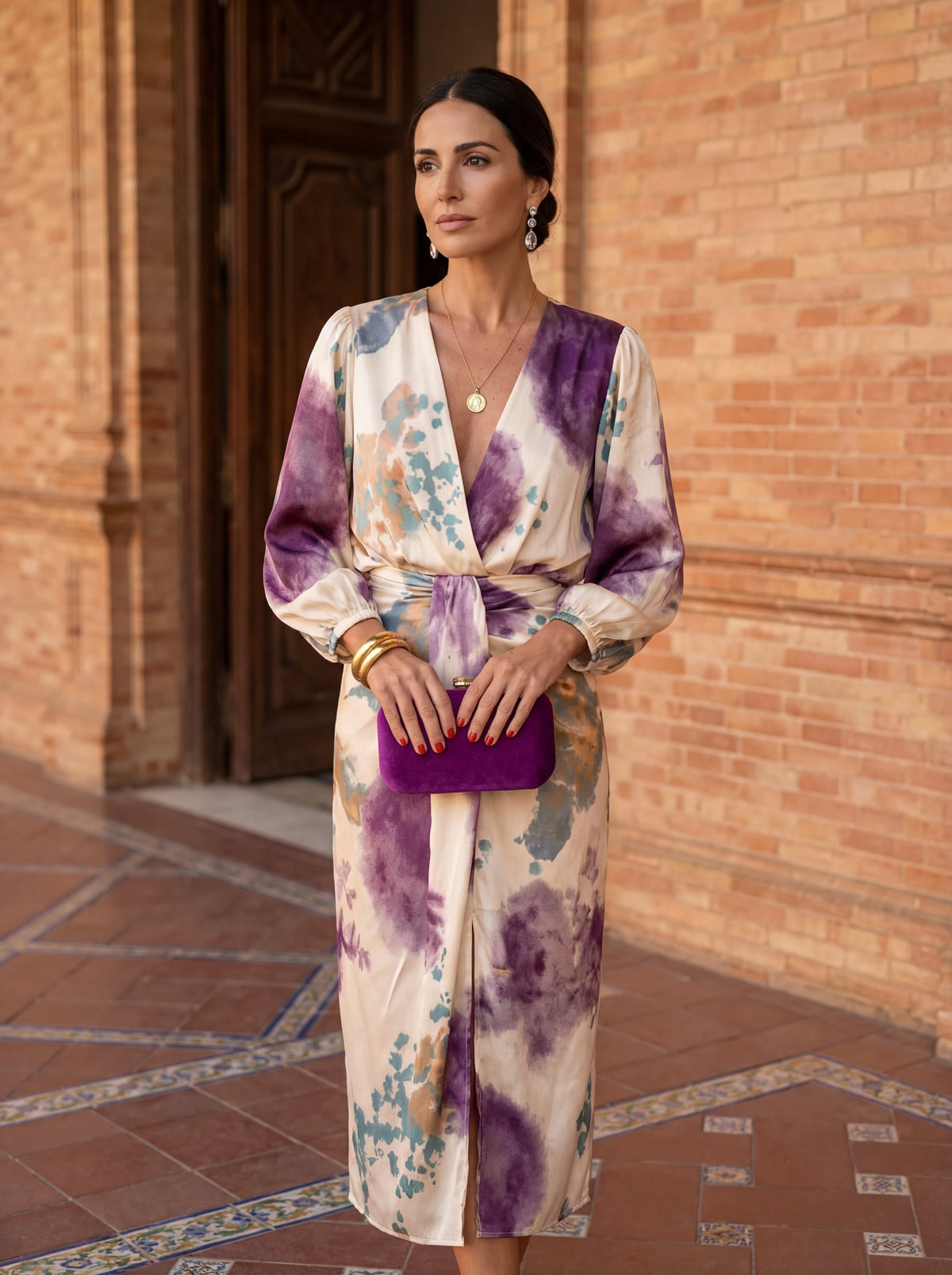Mira - Kleid mit V Ausschnitt
