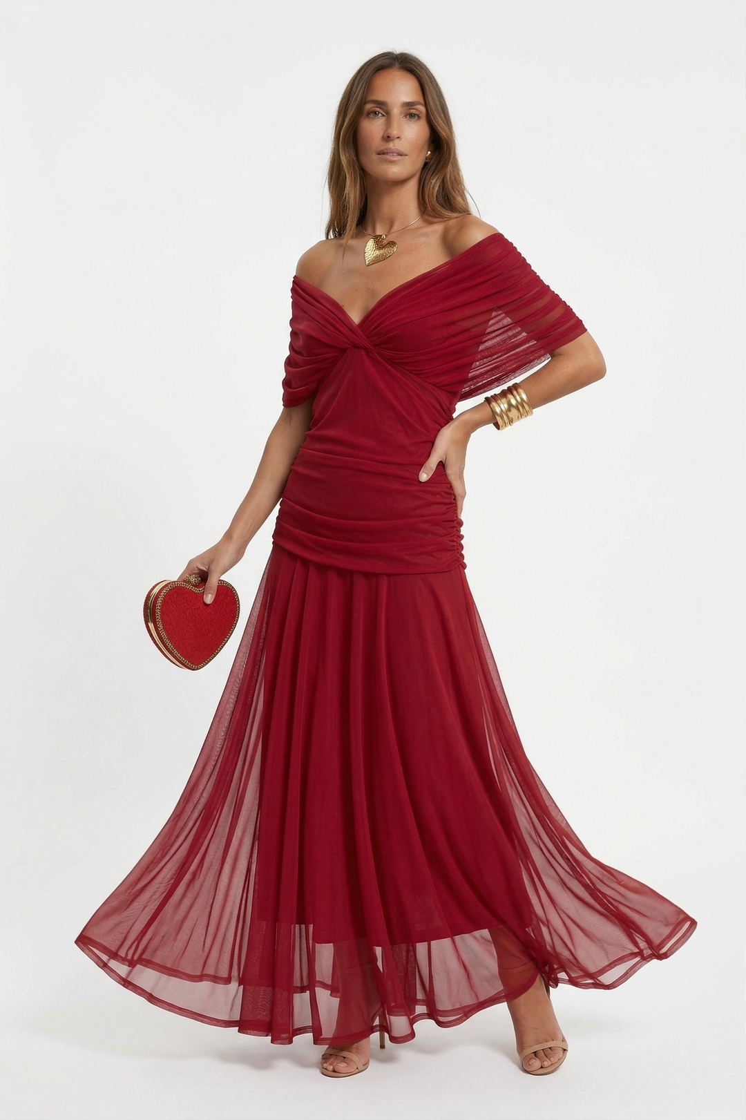 Luisa - Maxikleid mit V Ausschnitt
