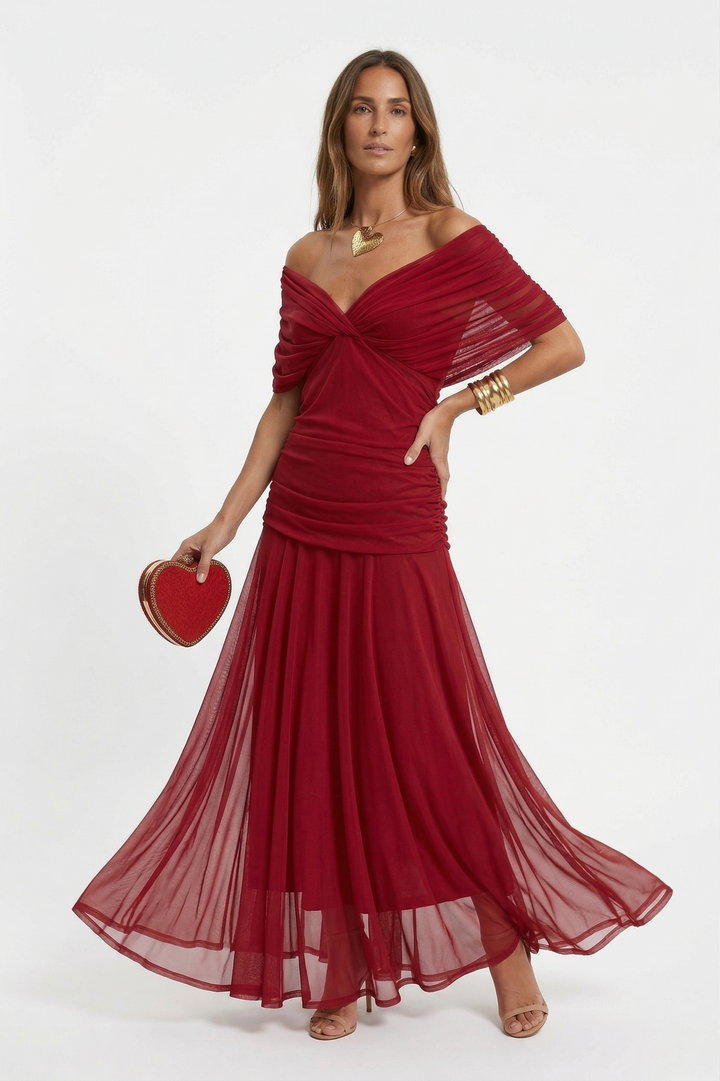 Luisa - Maxikleid mit V Ausschnitt