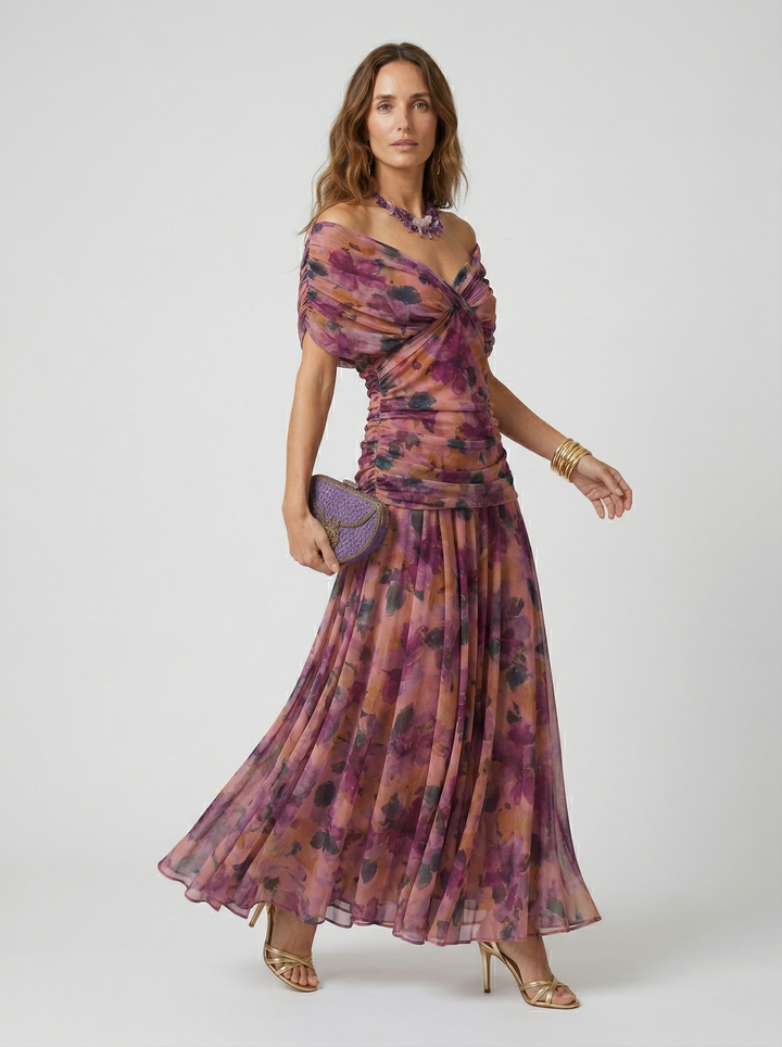 Luisa - Maxikleid mit V Ausschnitt