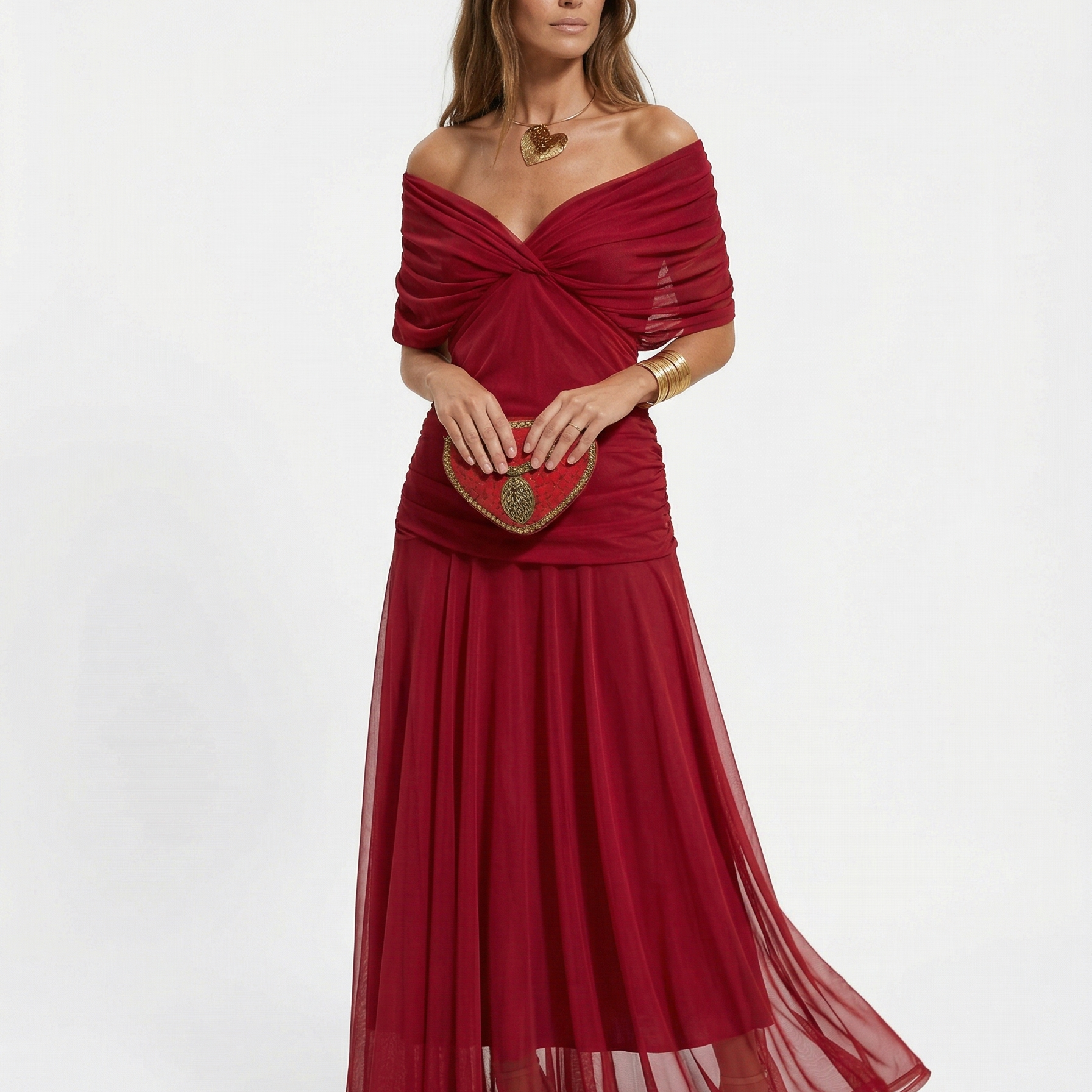 Luisa - Maxikleid mit V Ausschnitt