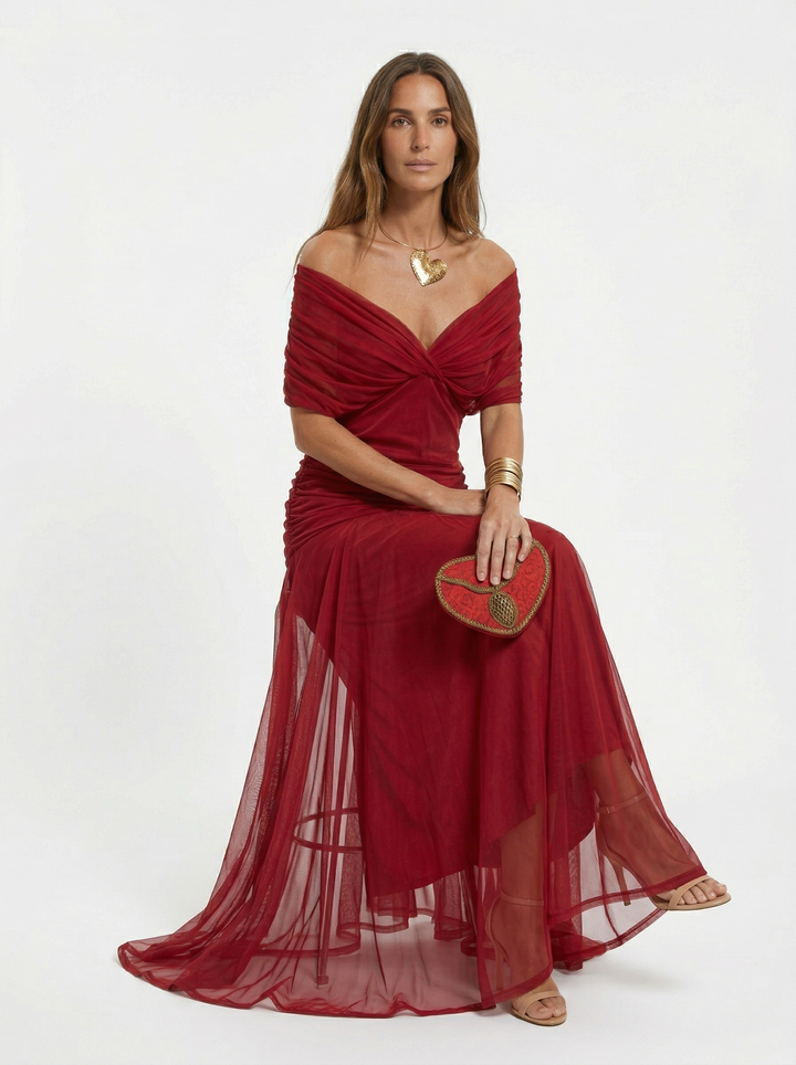 Luisa - Maxikleid mit V Ausschnitt