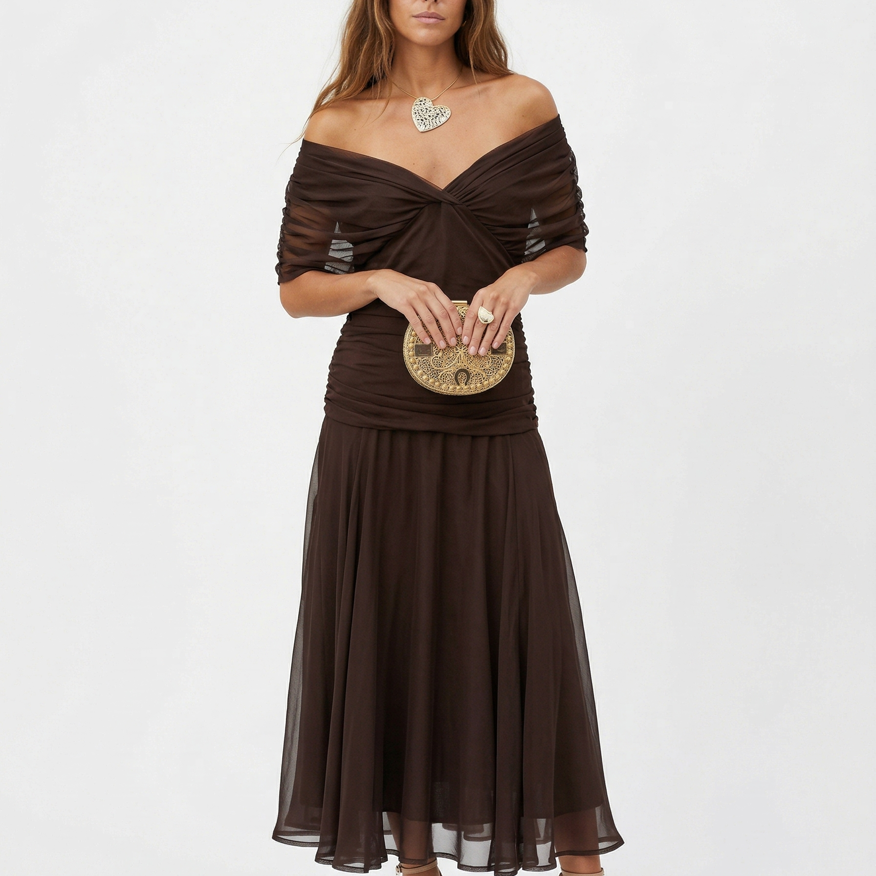 Luisa - Maxikleid mit V Ausschnitt