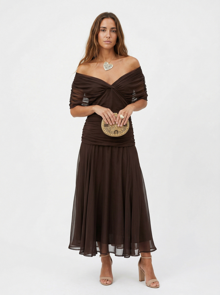 Luisa - Maxikleid mit V Ausschnitt