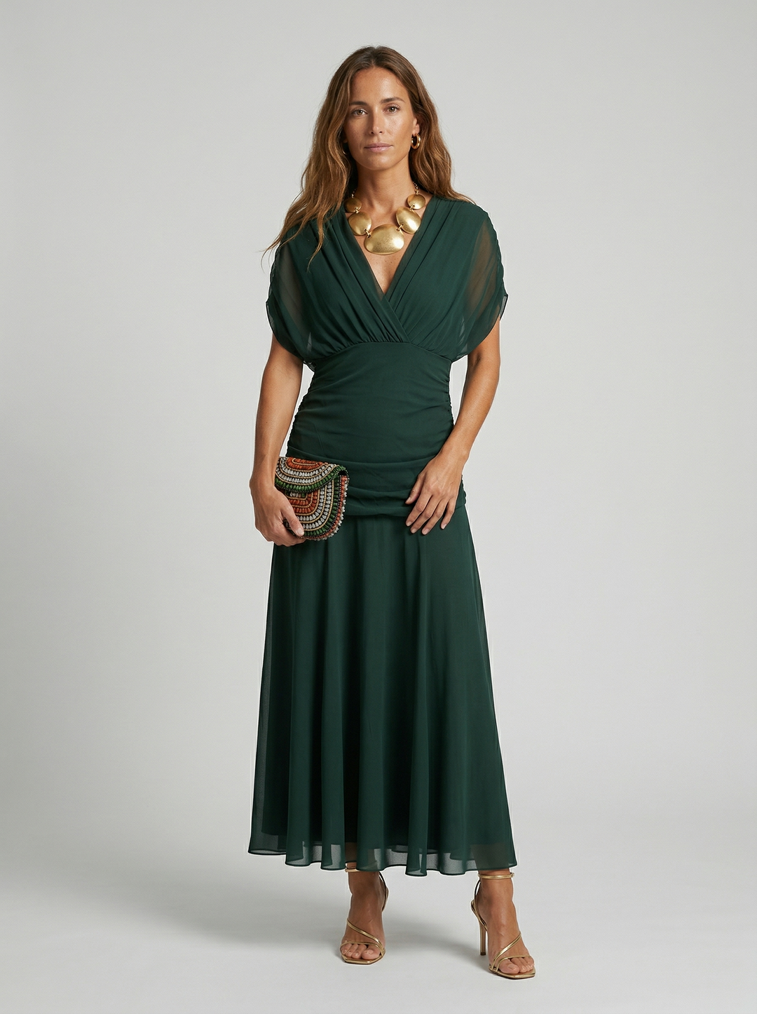 Luisa - Maxikleid mit V Ausschnitt