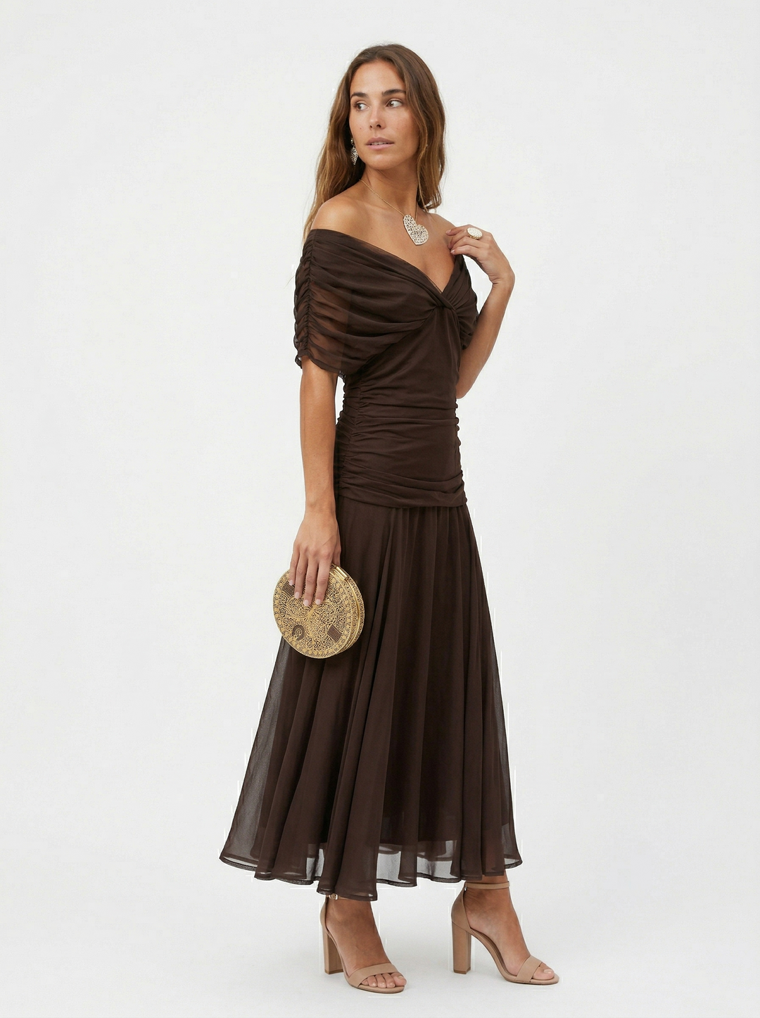 Luisa - Maxikleid mit V Ausschnitt
