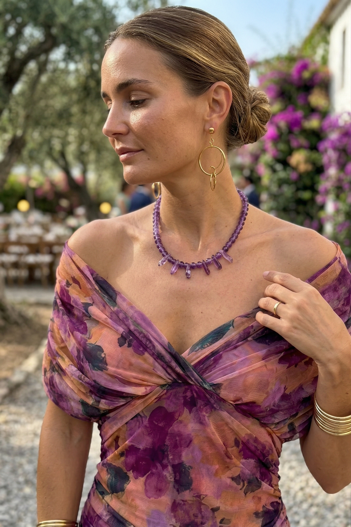 Luisa - Maxikleid mit V Ausschnitt