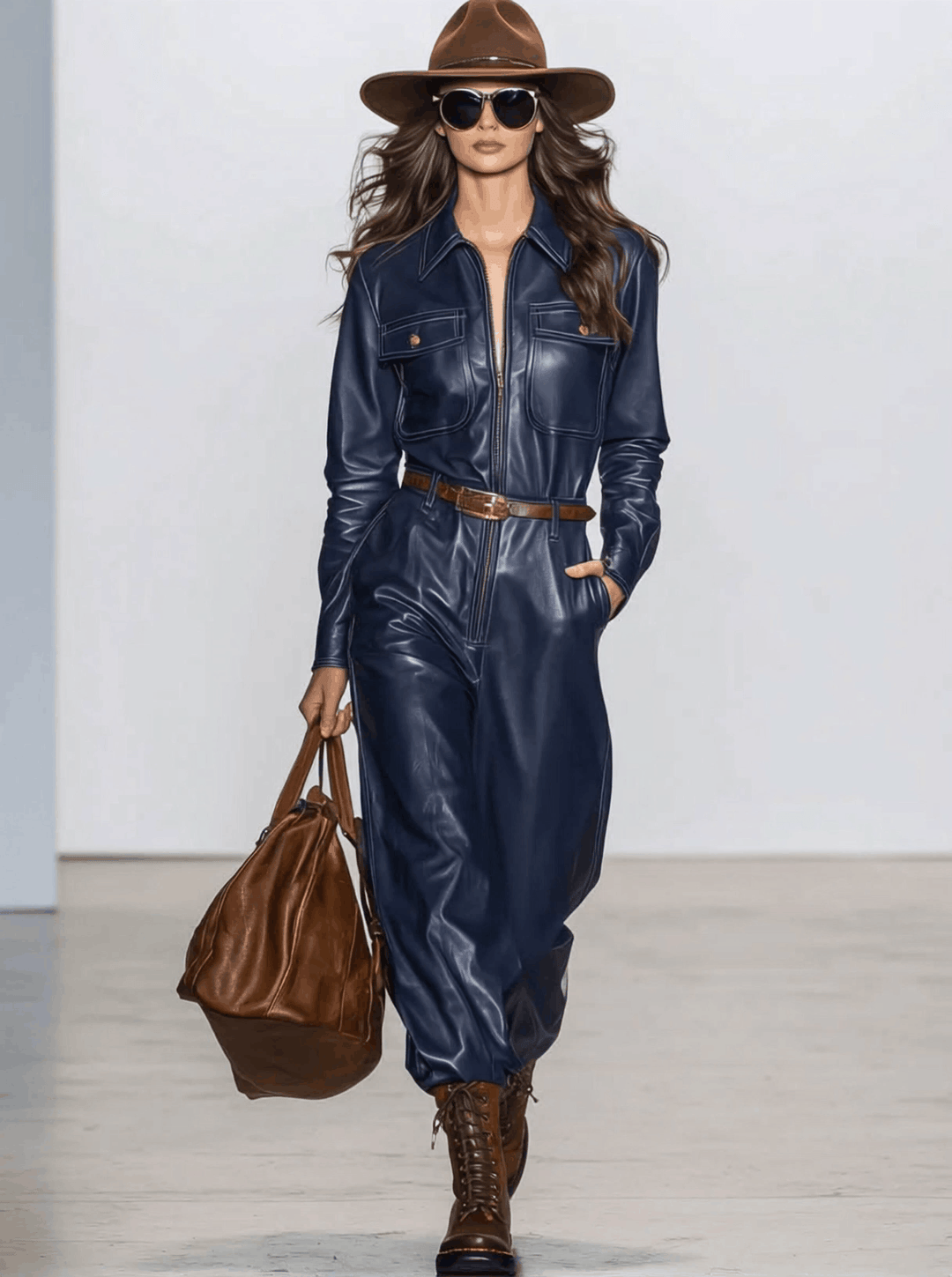 Wenke - Overall lässig Retro aus Spitze mit V-Ausschnitt