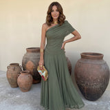 Clara - Langes Toledo Kleid mit fließendem Fall
