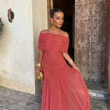 Clara - Langes Toledo Kleid mit fließendem Fall