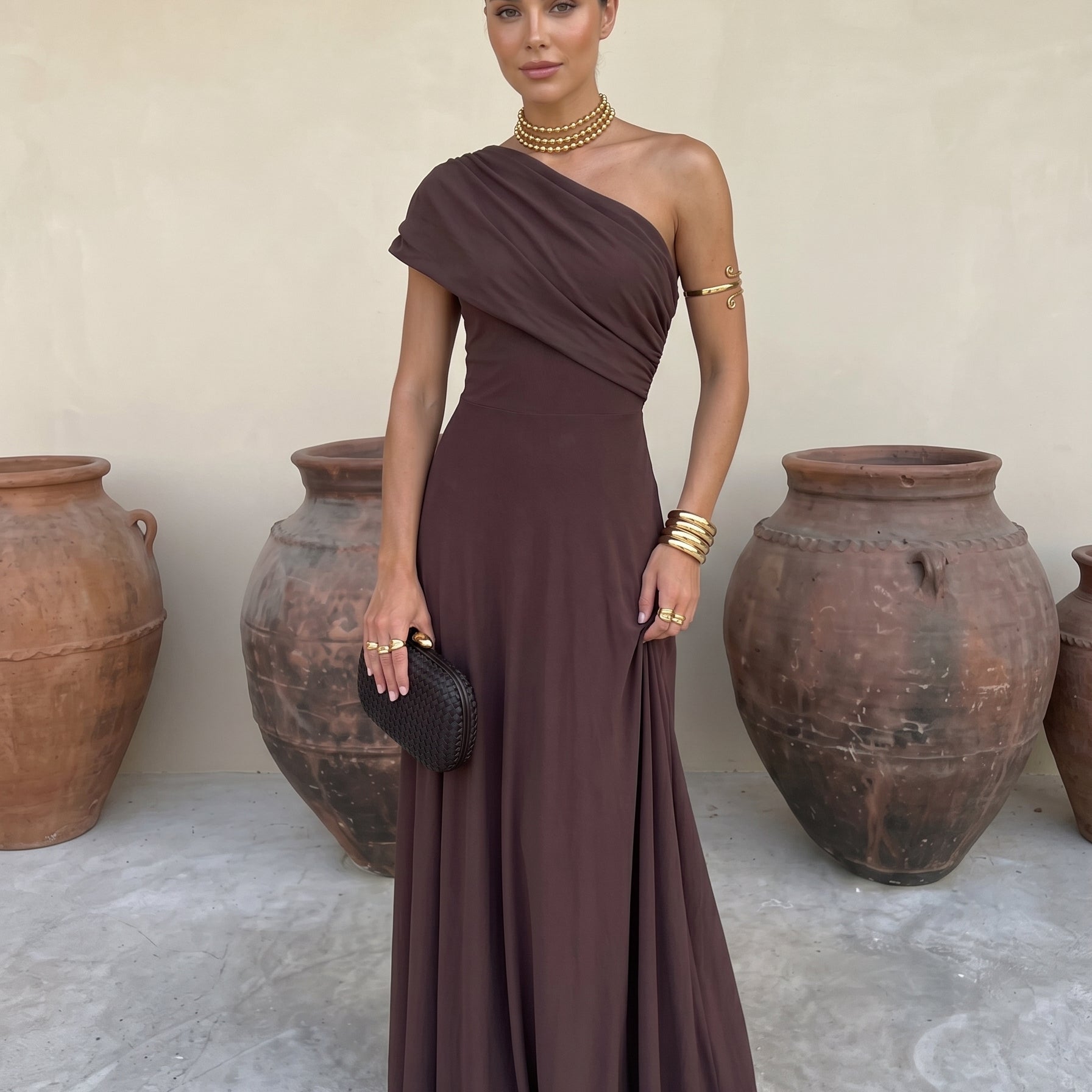Clara - Langes Toledo Kleid mit fließendem Fall