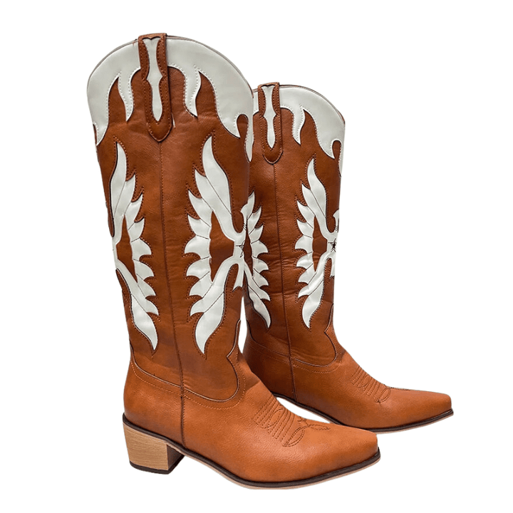 Leonie - Cowboy-Stiefel mit Absatz im Stil authentisch mit Anmutung Western