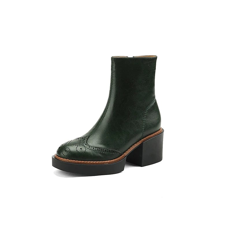 Kerstin - Cowboy-Stiefel aus Kunstleder mit Absatz