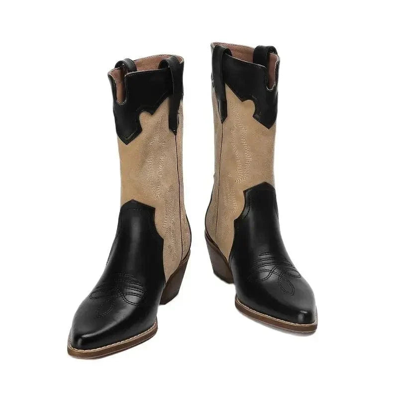 Birgit - Cowboy-Stiefel mit Absatz im Stil authentisch mit Charme vintage
