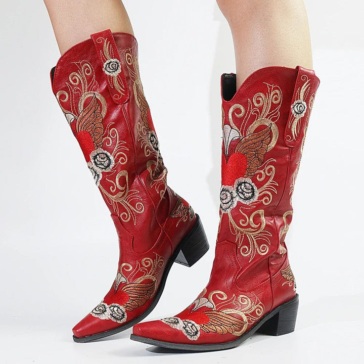 Cornelia - Cowboy-Stiefel mit Absatz im Stil authentisch mit Auftritt elegant