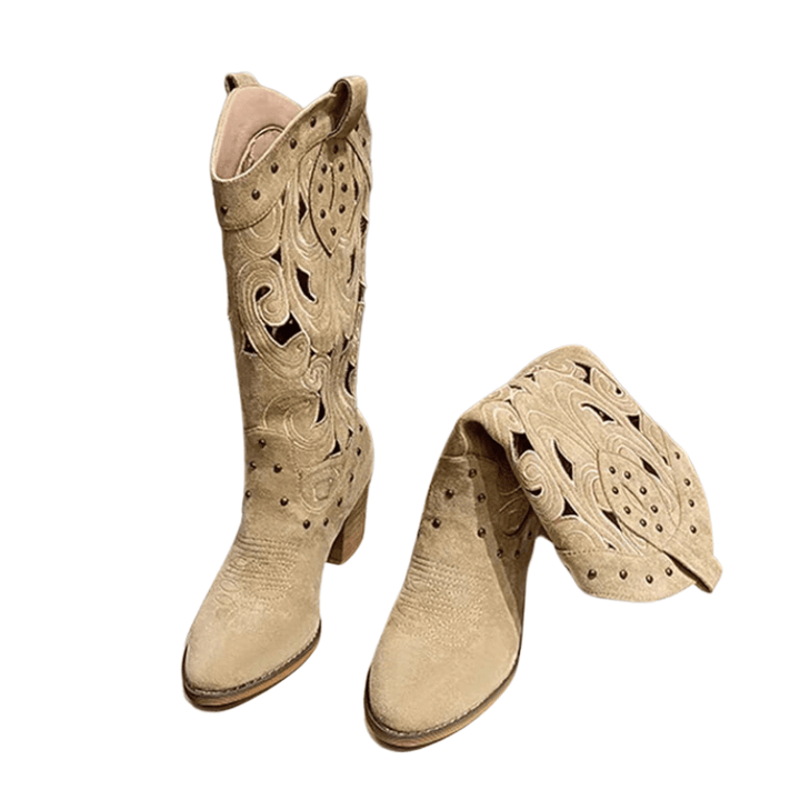 Jasmin - Cowboy-Stiefel mit Absatz und Silhouette schmal