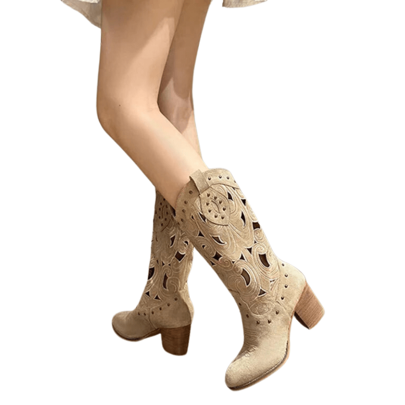 Jasmin - Cowboy-Stiefel mit Absatz und Silhouette schmal
