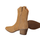 Melina - Cowboy-Stiefel aus Kunstwildleder mit Absatz und Linie streckend