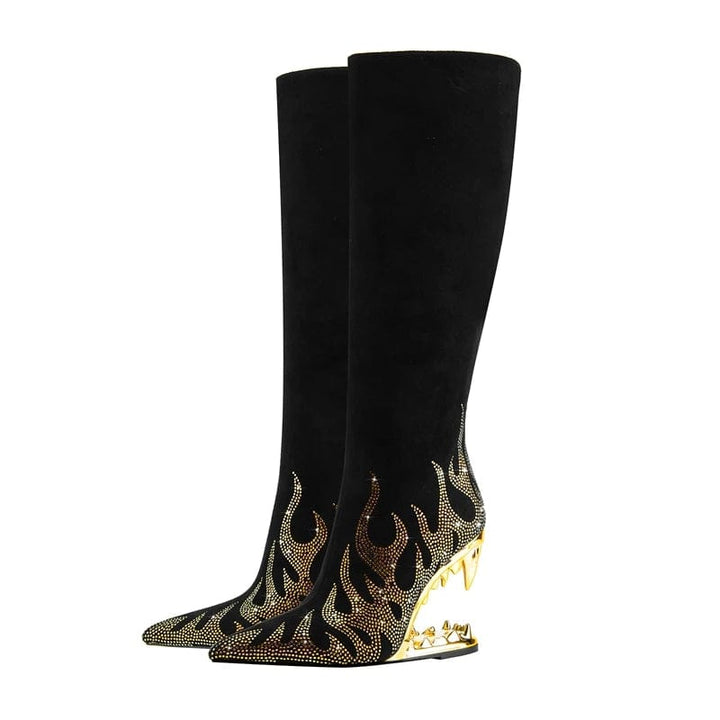 Caroline - Cowboy-Stiefel mit Absatz im Stil authentisch im Stil Rodeo