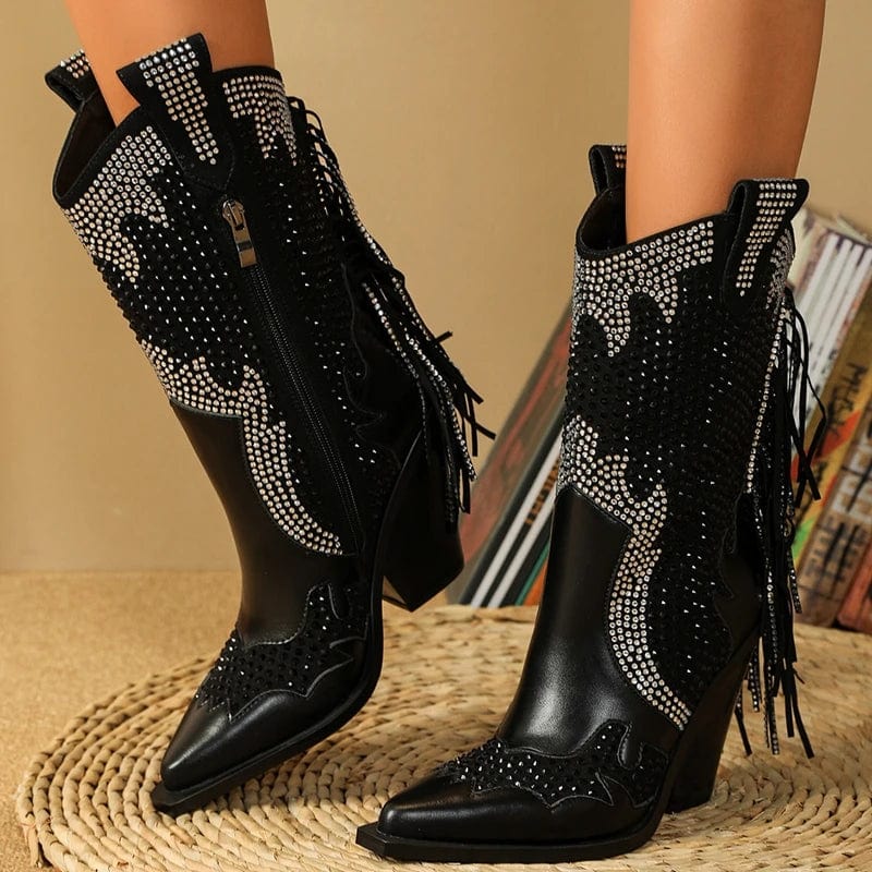 Ines - Cowboy-Stiefel mit Absatz im Stil authentisch mit Präsenz markant
