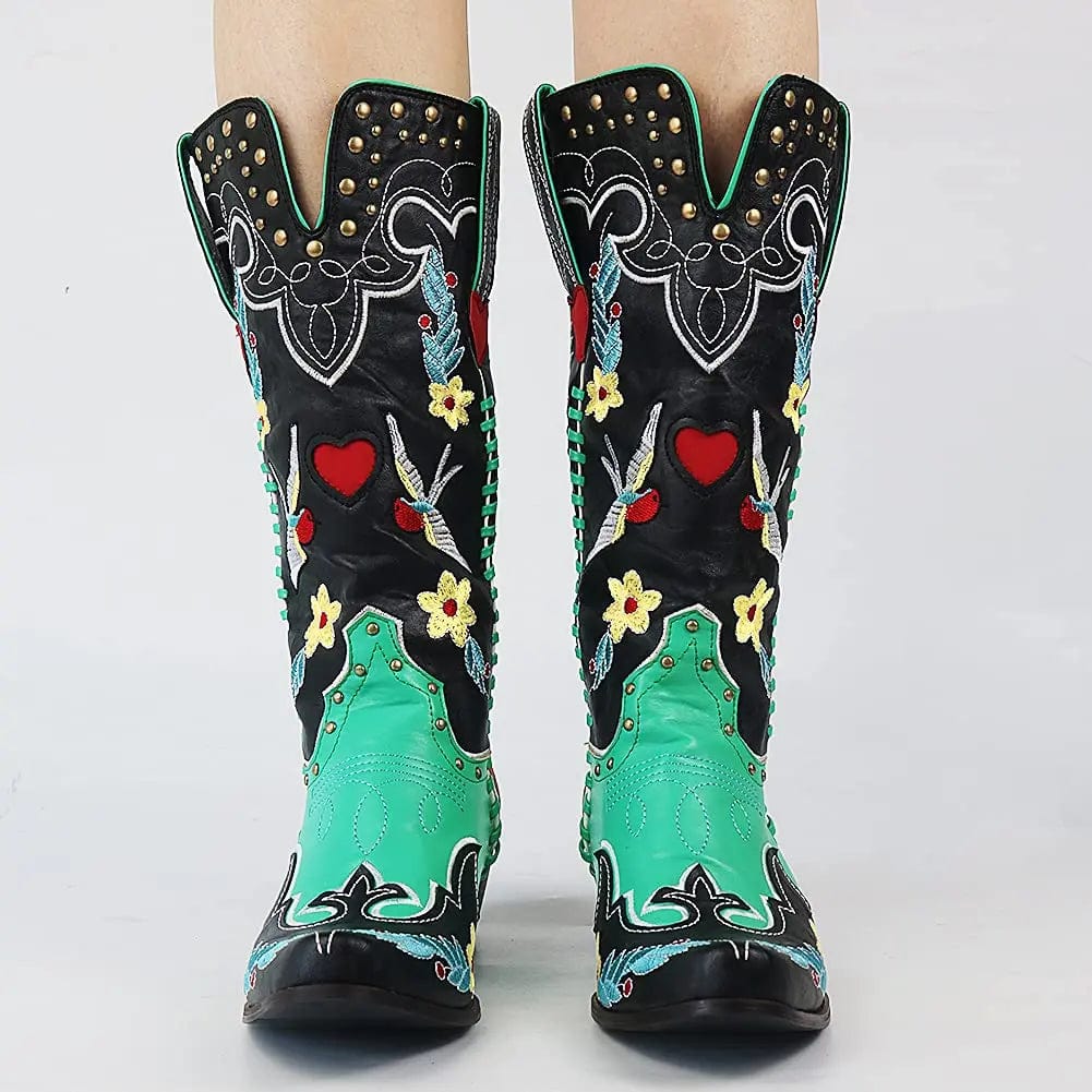 Heike - Cowboy-Stiefel mit Absatz im Stil authentisch mit Auftritt für città