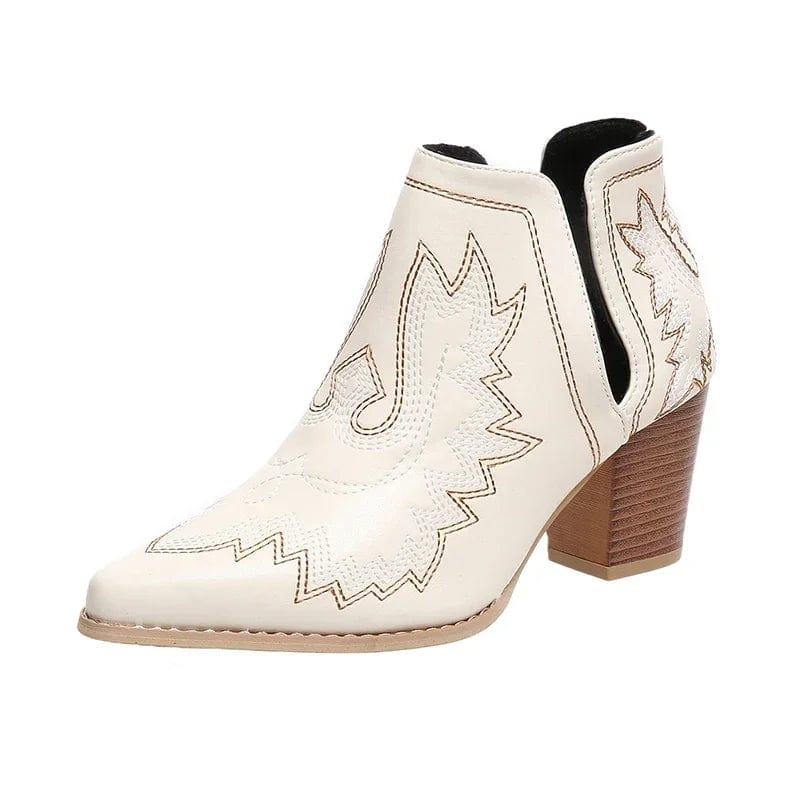 Silke - Cowboy-Stiefel mit Absatz im Stil authentisch mit Linie asciutta