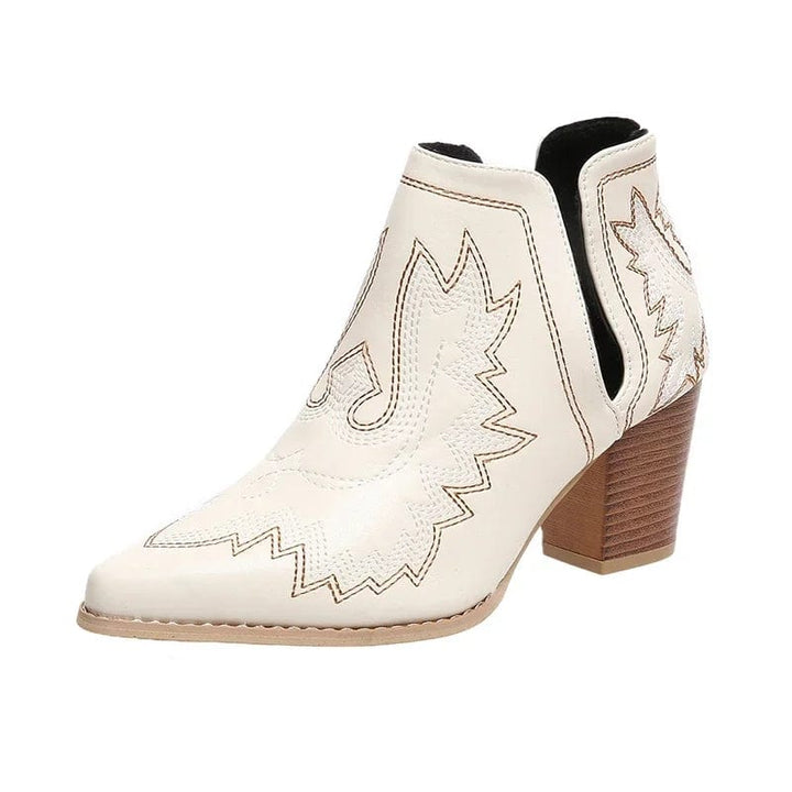 Silke - Cowboy-Stiefel mit Absatz im Stil authentisch mit Linie asciutta