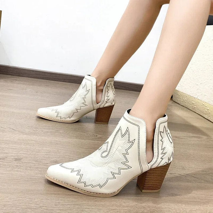 Silke - Cowboy-Stiefel mit Absatz im Stil authentisch mit Linie asciutta