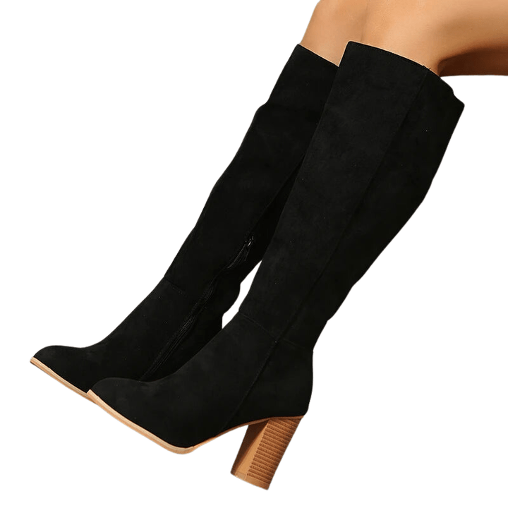Tanja - Cowboy-Stiefel mit Absatz im Stil authentisch mit Spitze elegant
