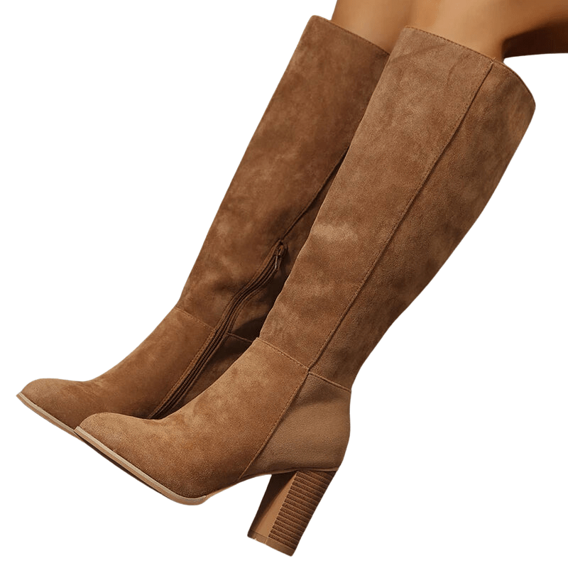 Tanja - Cowboy-Stiefel mit Absatz im Stil authentisch mit Spitze elegant