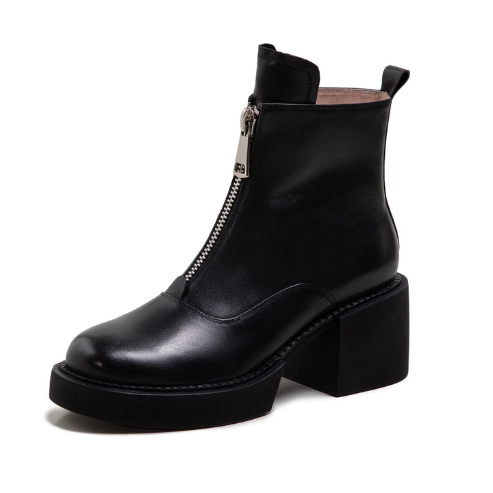 Beate - Cowboy-Stiefel mit Absatz im Stil authentisch mit Linie modern