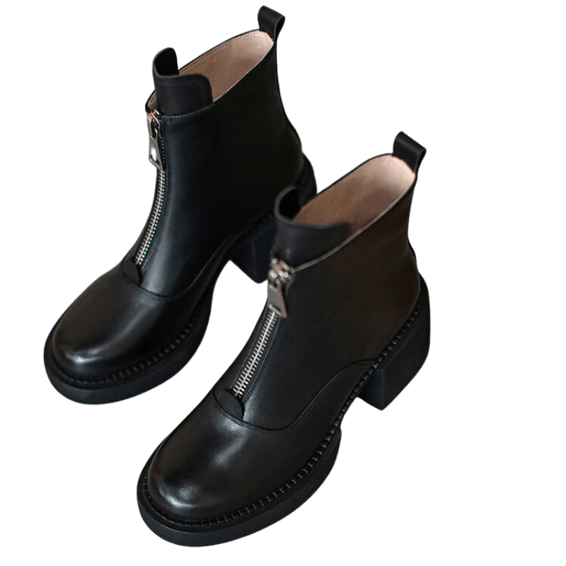 Beate - Cowboy-Stiefel mit Absatz im Stil authentisch mit Linie modern