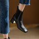 Isabel - Stiefeletten Western mit Absatz und Linie streckend