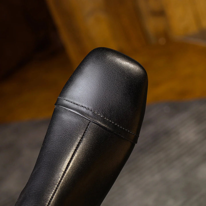 Isabel - Stiefeletten Western mit Absatz und Linie streckend