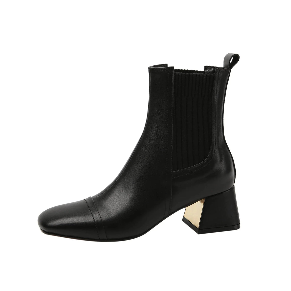 Isabel - Stiefeletten Western mit Absatz und Linie streckend