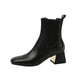 Isabel - Stiefeletten Western mit Absatz und Linie streckend