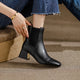 Isabel - Stiefeletten Western mit Absatz und Linie streckend