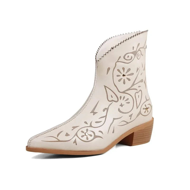 Finja - Stiefeletten Western mit Reißverschluss