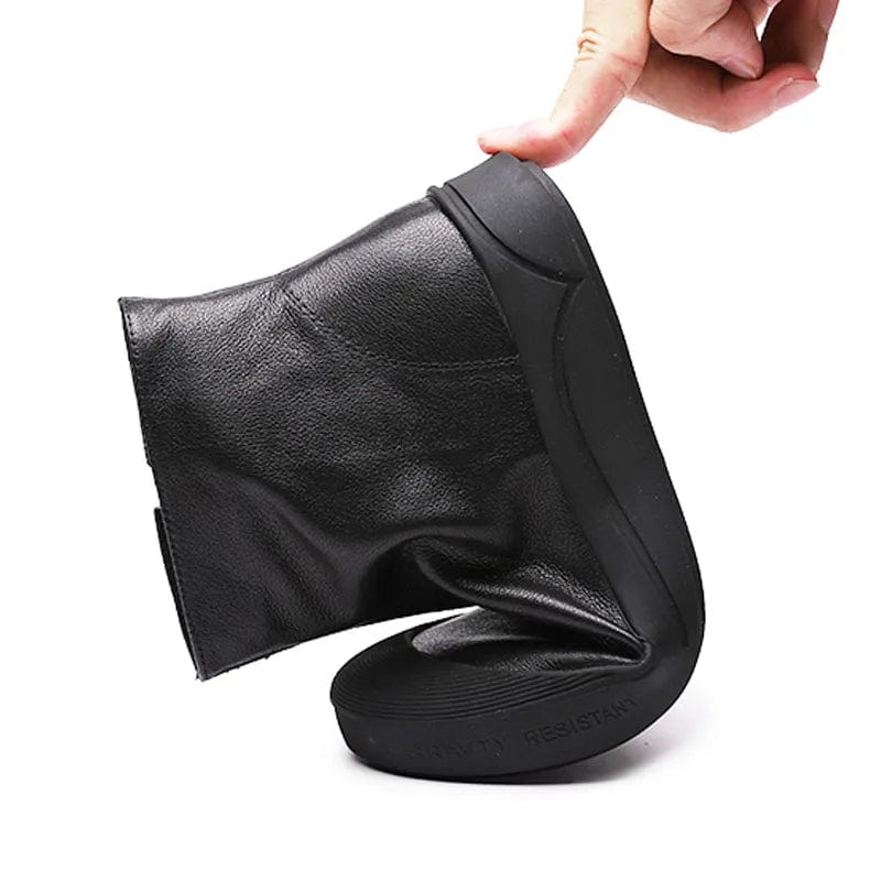 Livia - Stiefeletten Western mit Reißverschluss mit Linie streckend