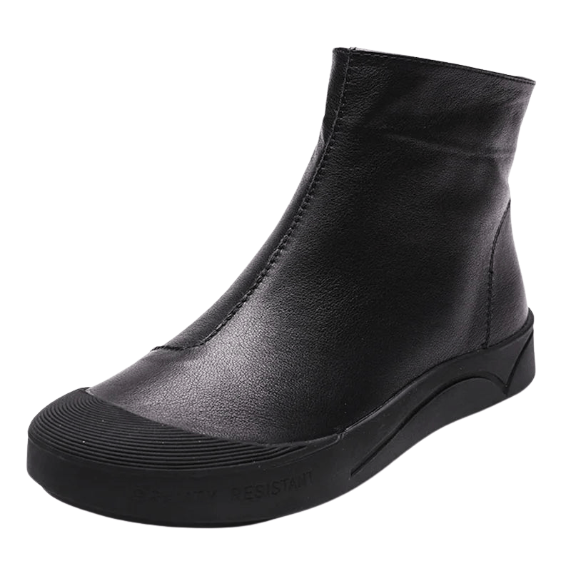Livia - Stiefeletten Western mit Reißverschluss mit Linie streckend