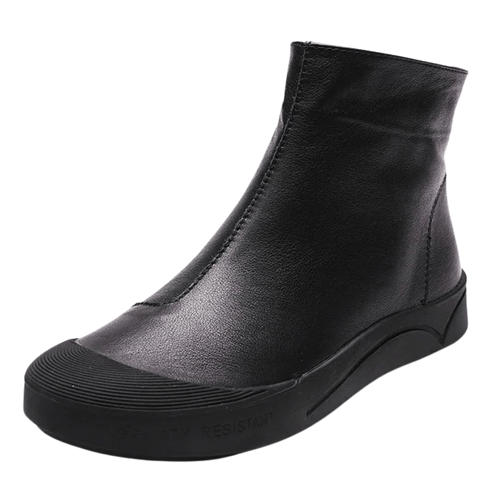 Livia - Stiefeletten Western mit Reißverschluss mit Linie streckend
