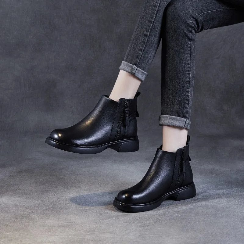 Ava - Stiefeletten Western mit Reißverschluss mit Auftritt markant