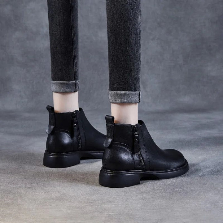 Ava - Stiefeletten Western mit Reißverschluss mit Auftritt markant