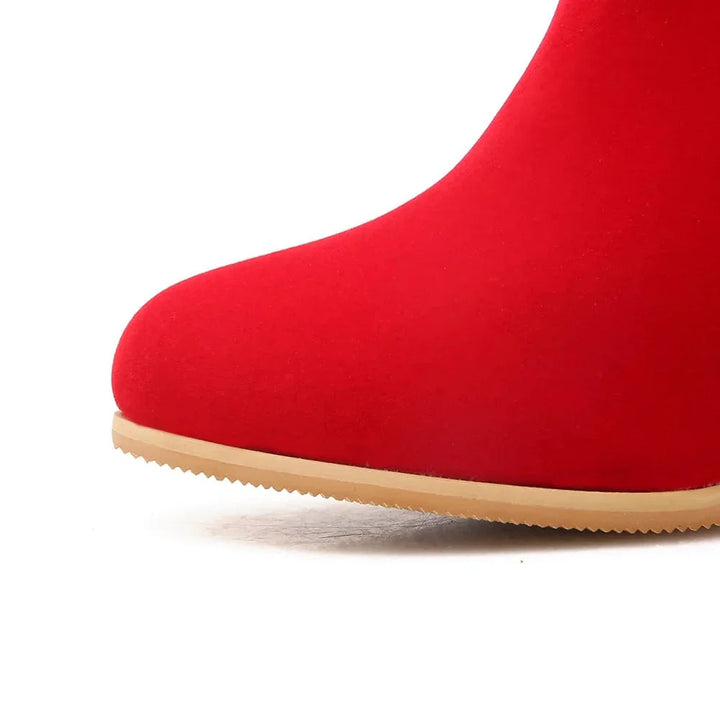 Tessa - Stiefeletten Western mit Reißverschluss und Absatz mit Profil Western