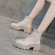 Franziska - Stiefeletten Western mit Reißverschluss und Absatz mit Anmutung Western