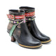 Klara - Stiefeletten Western mit Reißverschluss und Absatz mit Detail Western