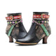 Klara - Stiefeletten Western mit Reißverschluss und Absatz mit Detail Western